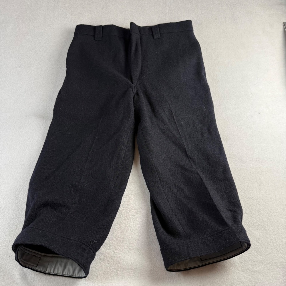 Vintage Woolrich Wool Knickers Mens 34 Navy Blue Style 1900 USA Made Breeches